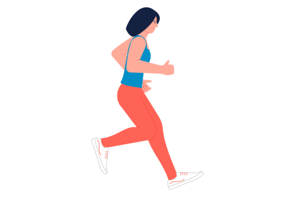 Download Athletic Woman Jogging. Person Training - Athletic Collection
