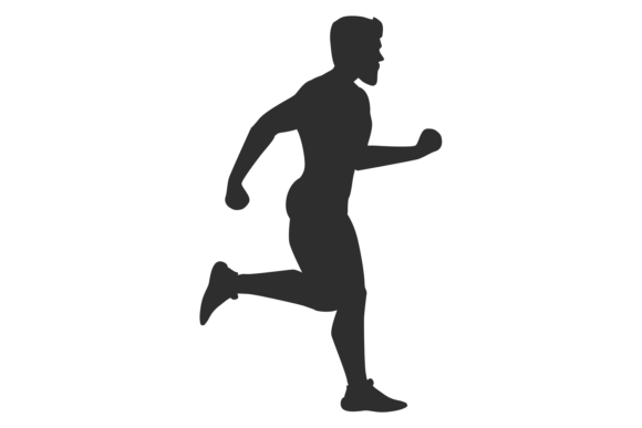 Download Sportsman Running Black Logo. Marathon a - Premium Resources