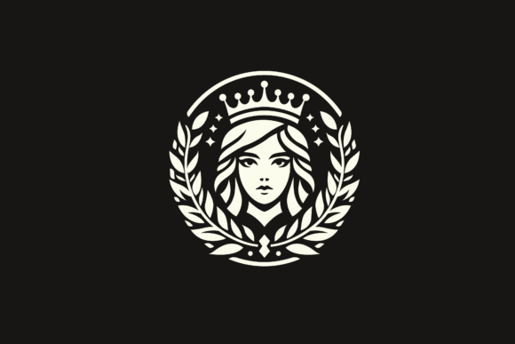 Download The Elegant Royal Queen Badge Retro Logo - Retro logo Collection