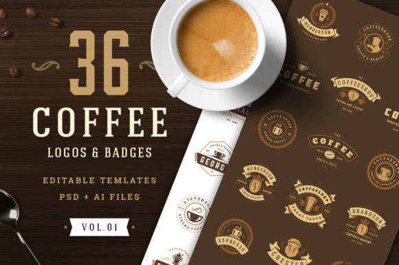 Download 36 Coffee Logos and Badges - Coffee Collection