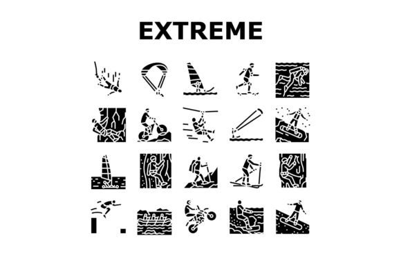 Download Extreme Sport Sportsman Activity Icons - Sportsman Collection