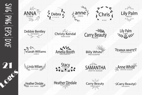 Download 21 Floral Logos, Elegant Logos - Elegant logos Collection